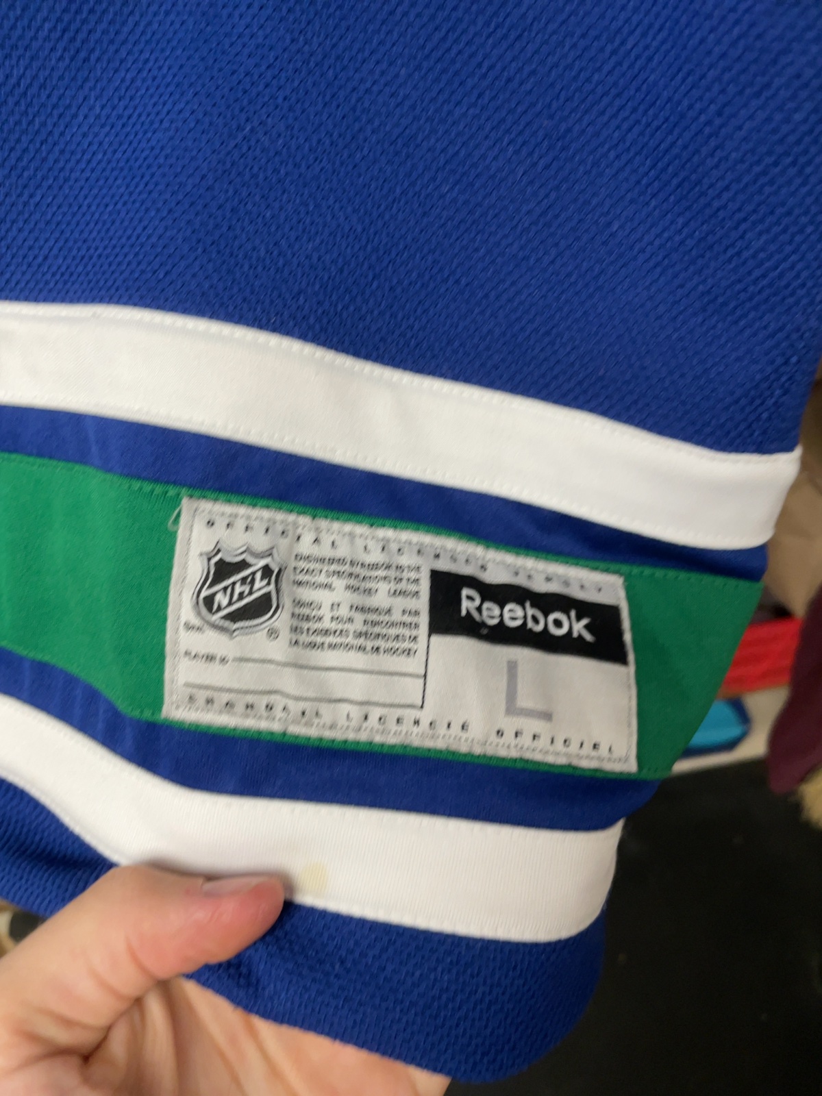 Reebok Vancouver Canucks Ryan Kesler #17 Jersey Size L