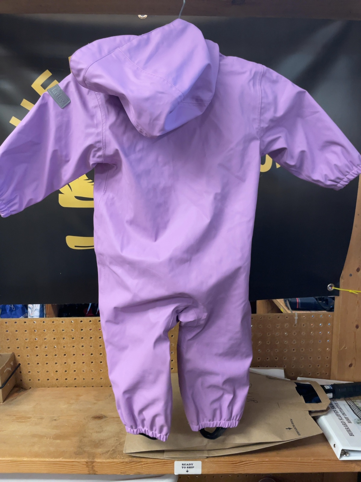 Hatley Muddy Buddy Size 18-24 Purple Rain Suit