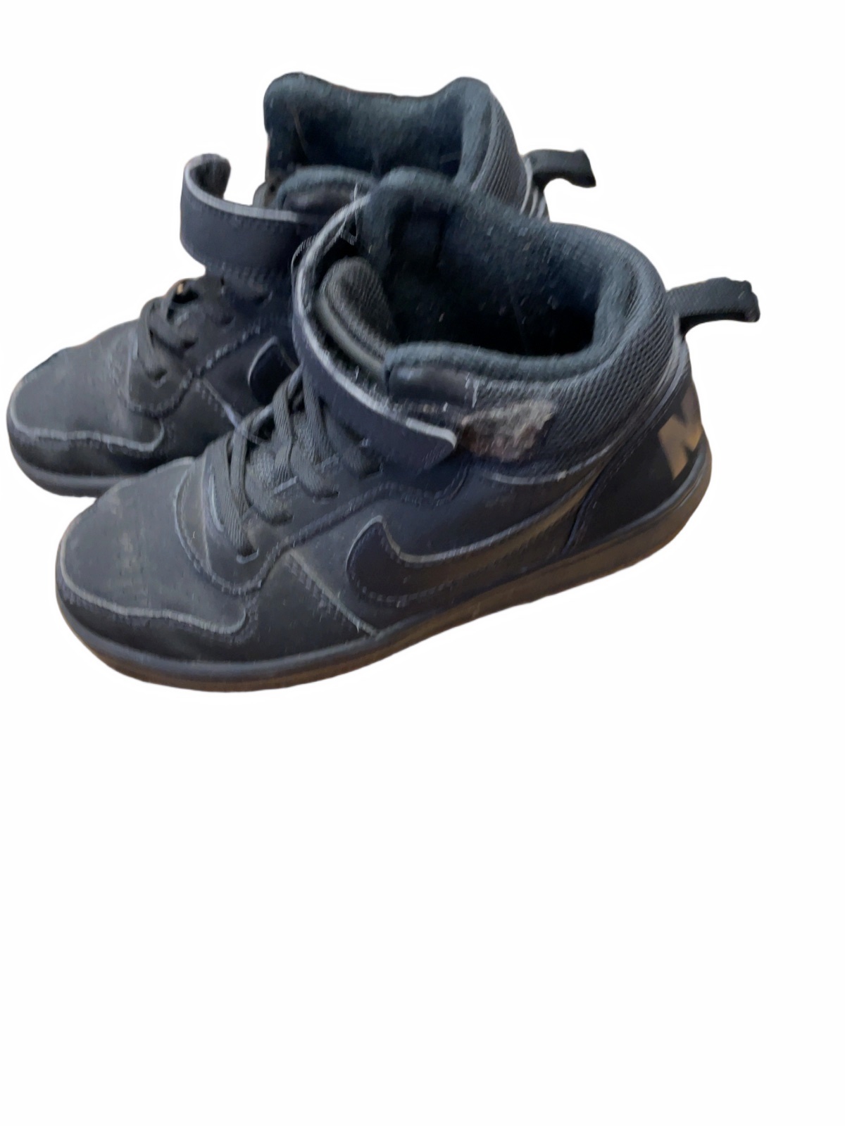 Nike Size 13.5C Mid-Top Sneakers Black - image 1