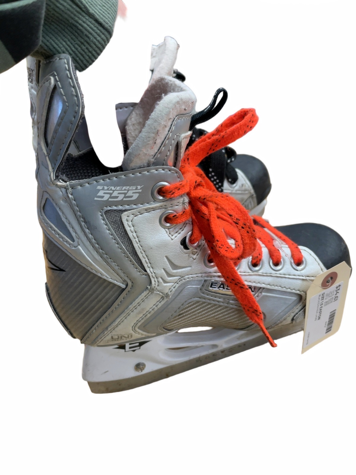 Easton Synergy 555 Size 1.5 Ice Hockey Skates - image 1