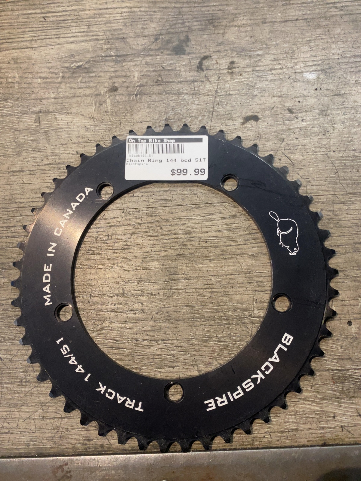 Blackspire Track Chainring 144 BCD 51T Good