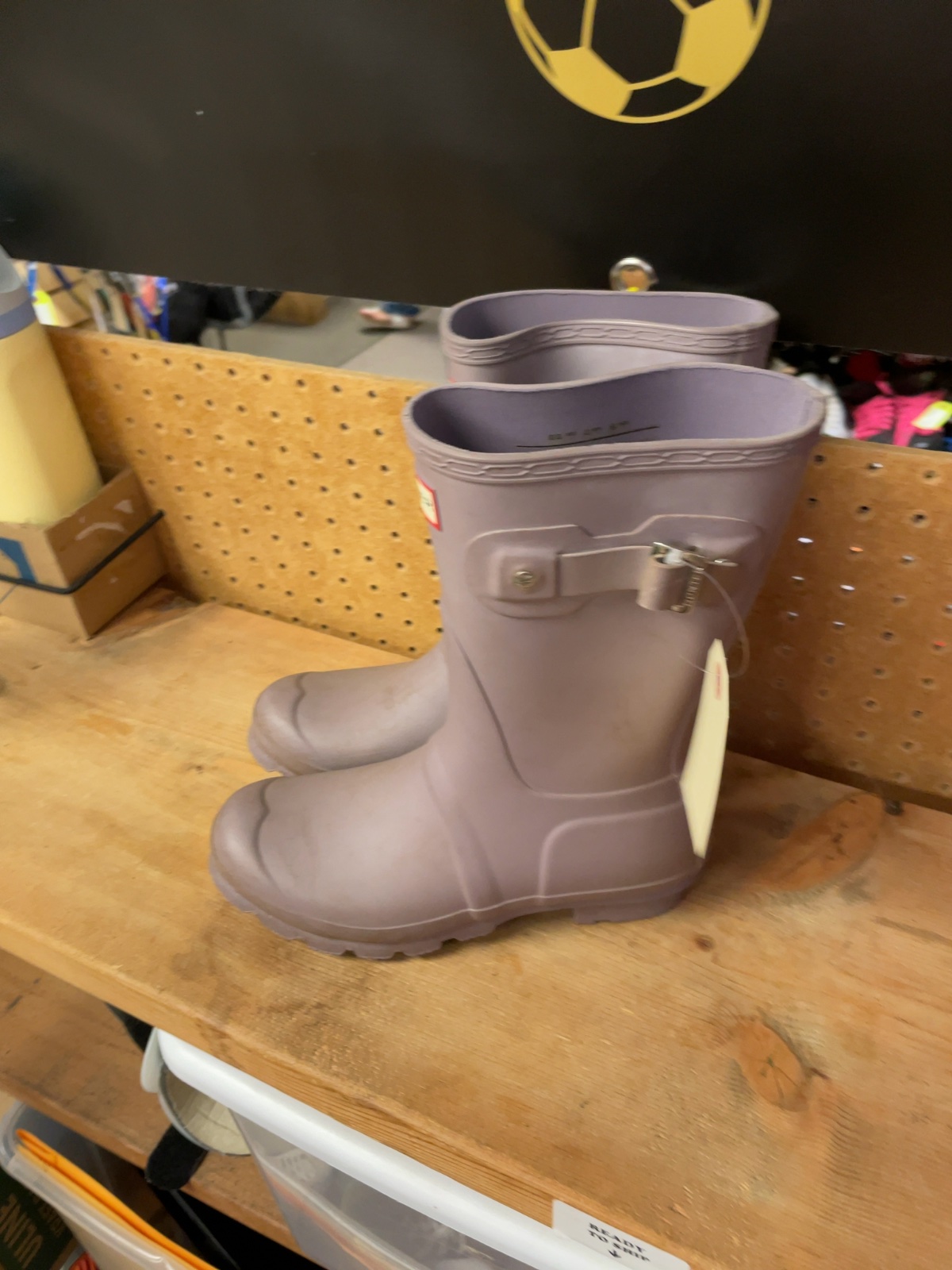 Hunter Short Rain Boots Size US 7 / UK 5 / EU 38 Purple