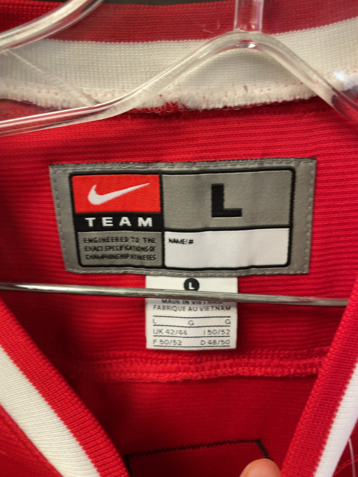 Nike Team Canada Vancouver 2010 Roberto Luongo Jersey Size L