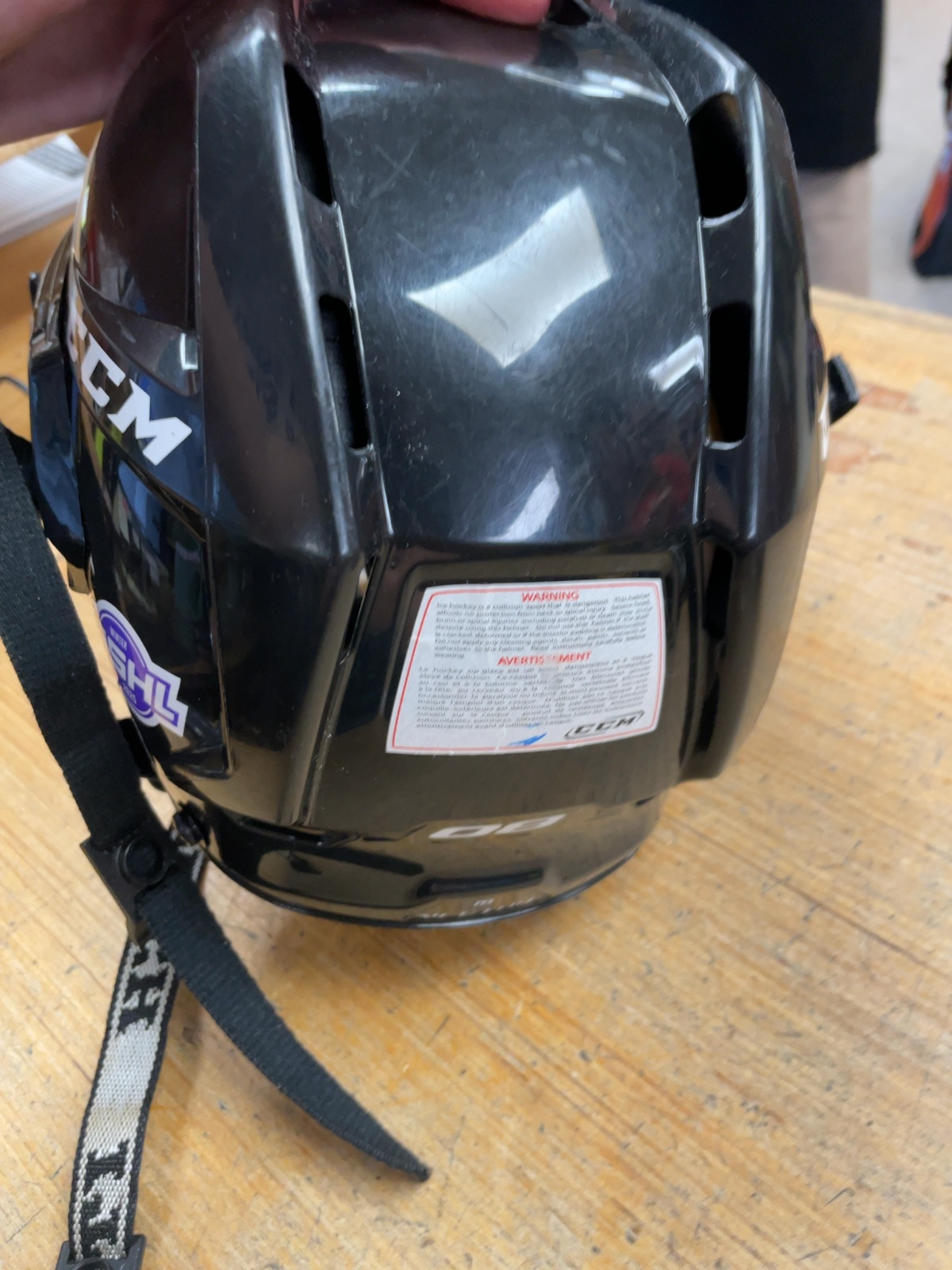 CCM 52.5-57 cm Helmet with Itech Cage - Black