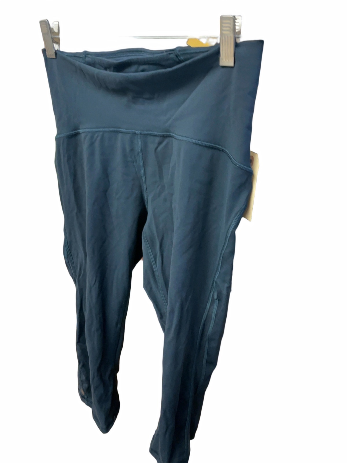 Lululemon Athletica Cropped Leggings Size 6 Blue - image 1