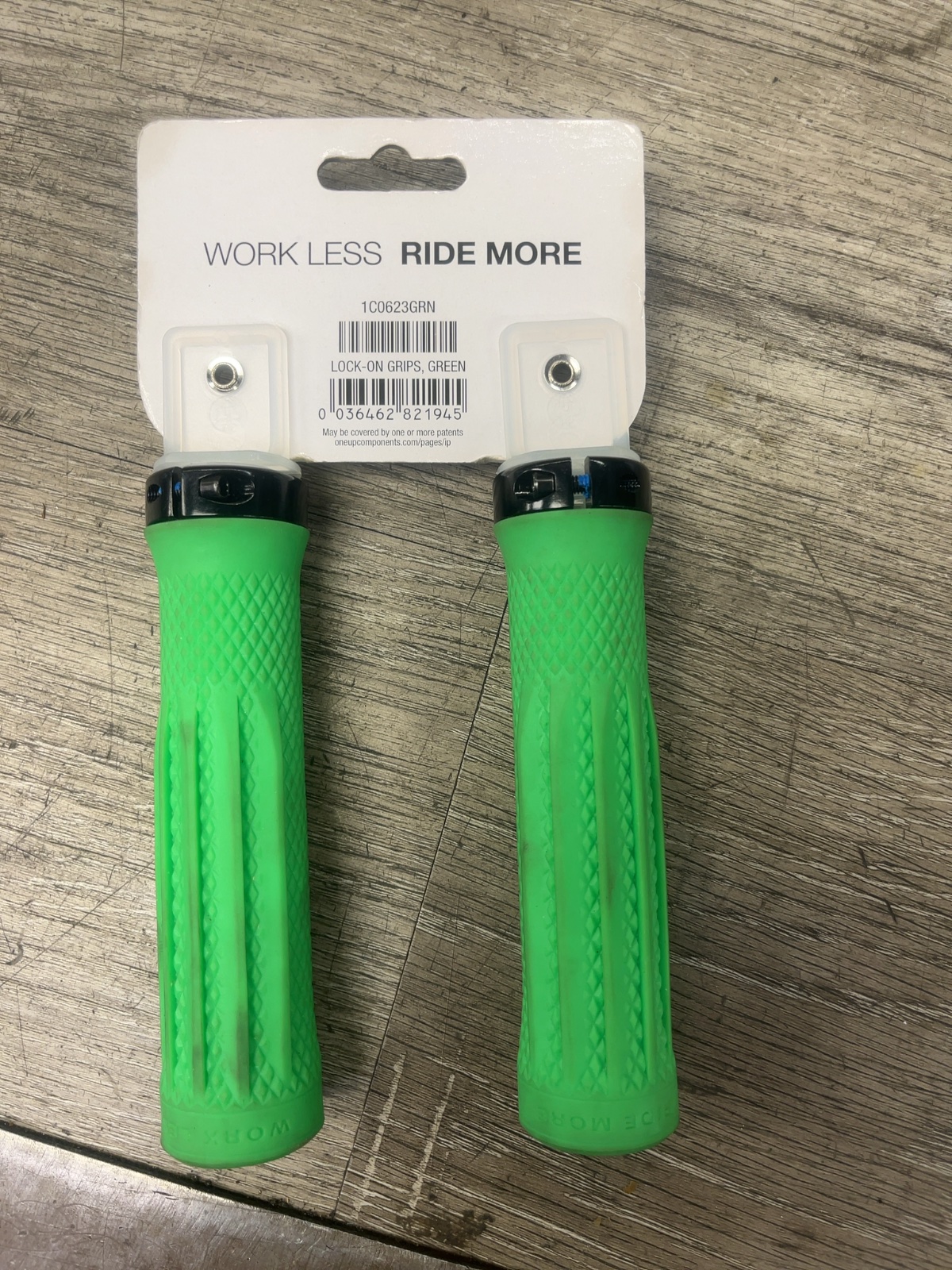 OneUp Components Lock-On Grips Green New