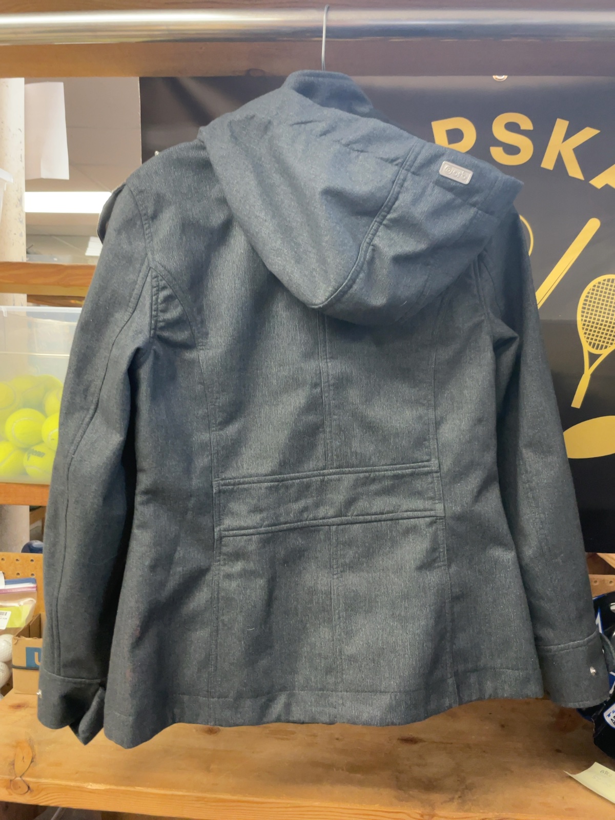 Orb Hooded Double-Breasted Rain Jacket Size S