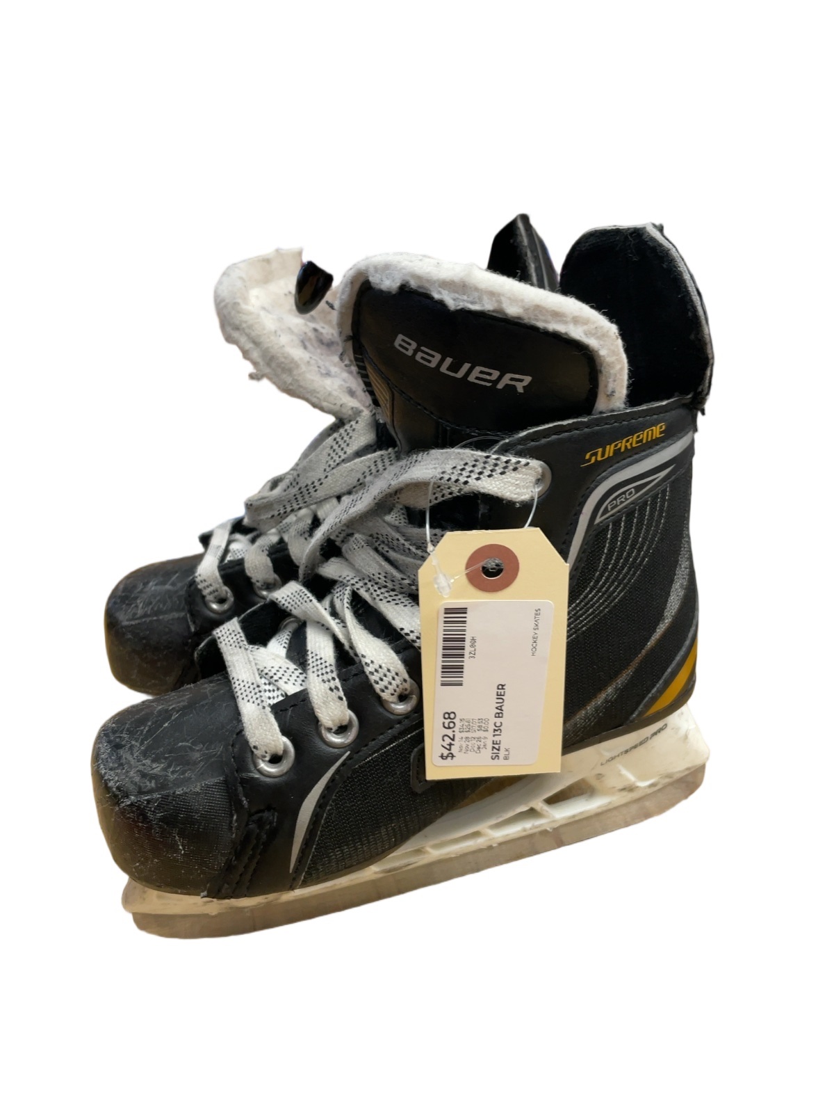 Bauer Supreme Pro Size 13C Youth Hockey Skates - image 1