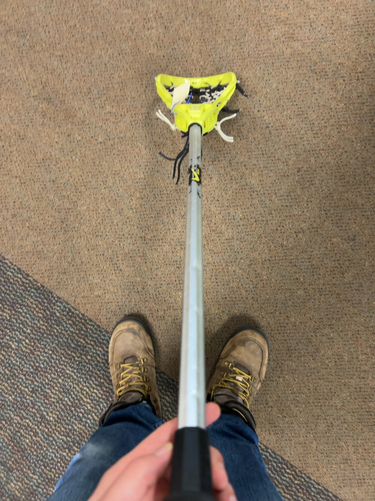 Nike Women's Complete Lacrosse Stick Yellow Head Silver Shaft 26" Good
