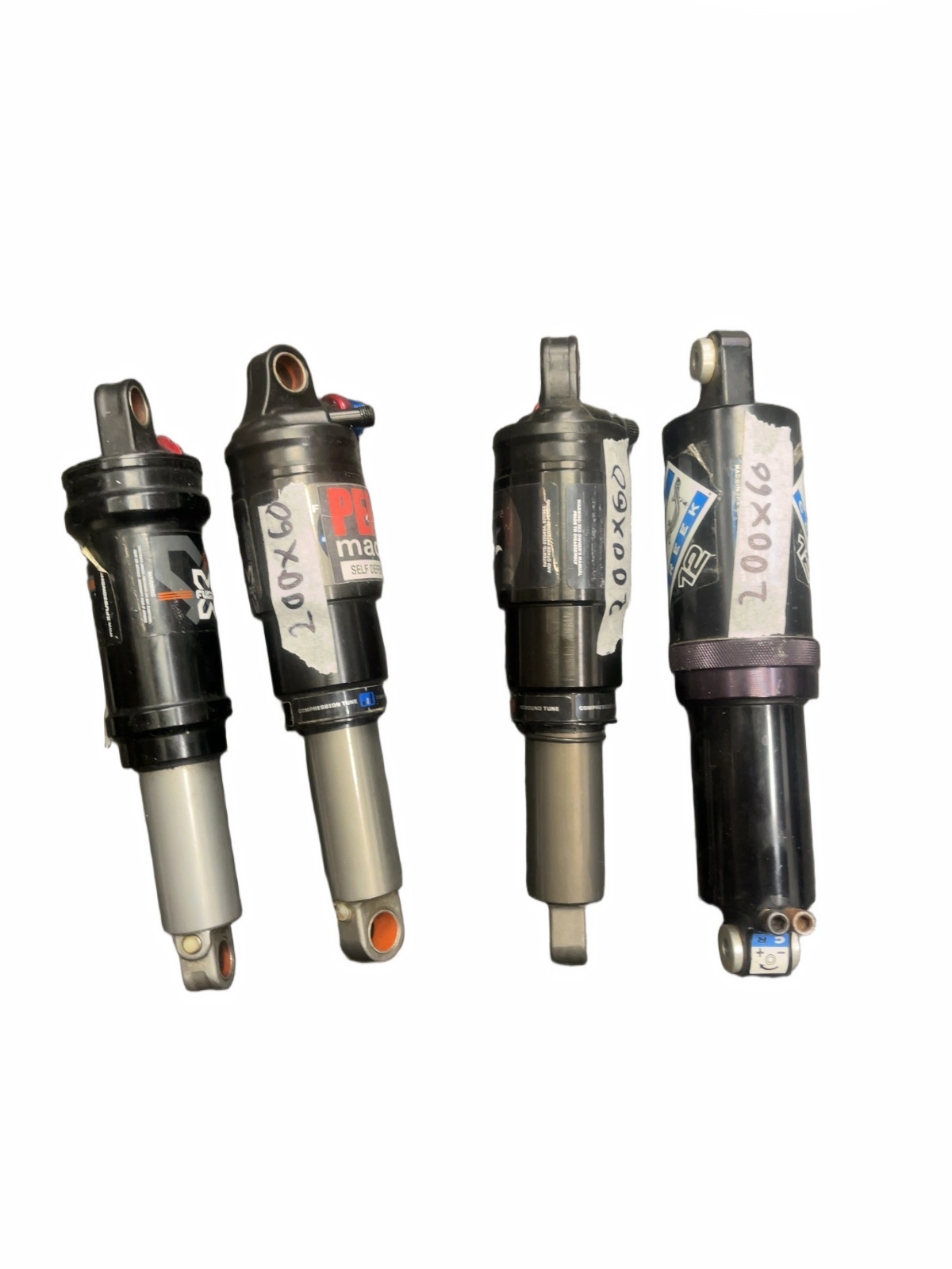 Assorted Mountain Bike Air Rear Shocks Lot of 4 Cane Creek Fox X-Fusion Fair