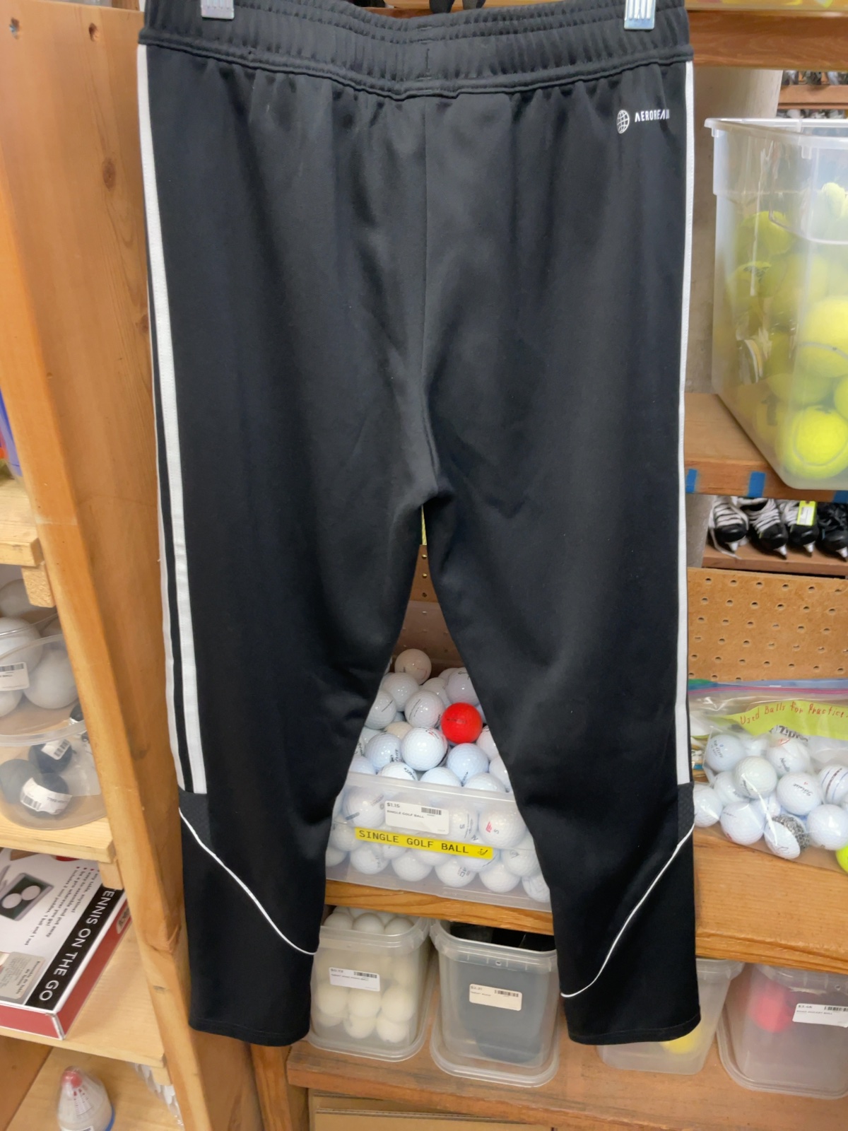 Adidas Tiro Aeroready Soccer Pants Size JR 11/12 Black/White