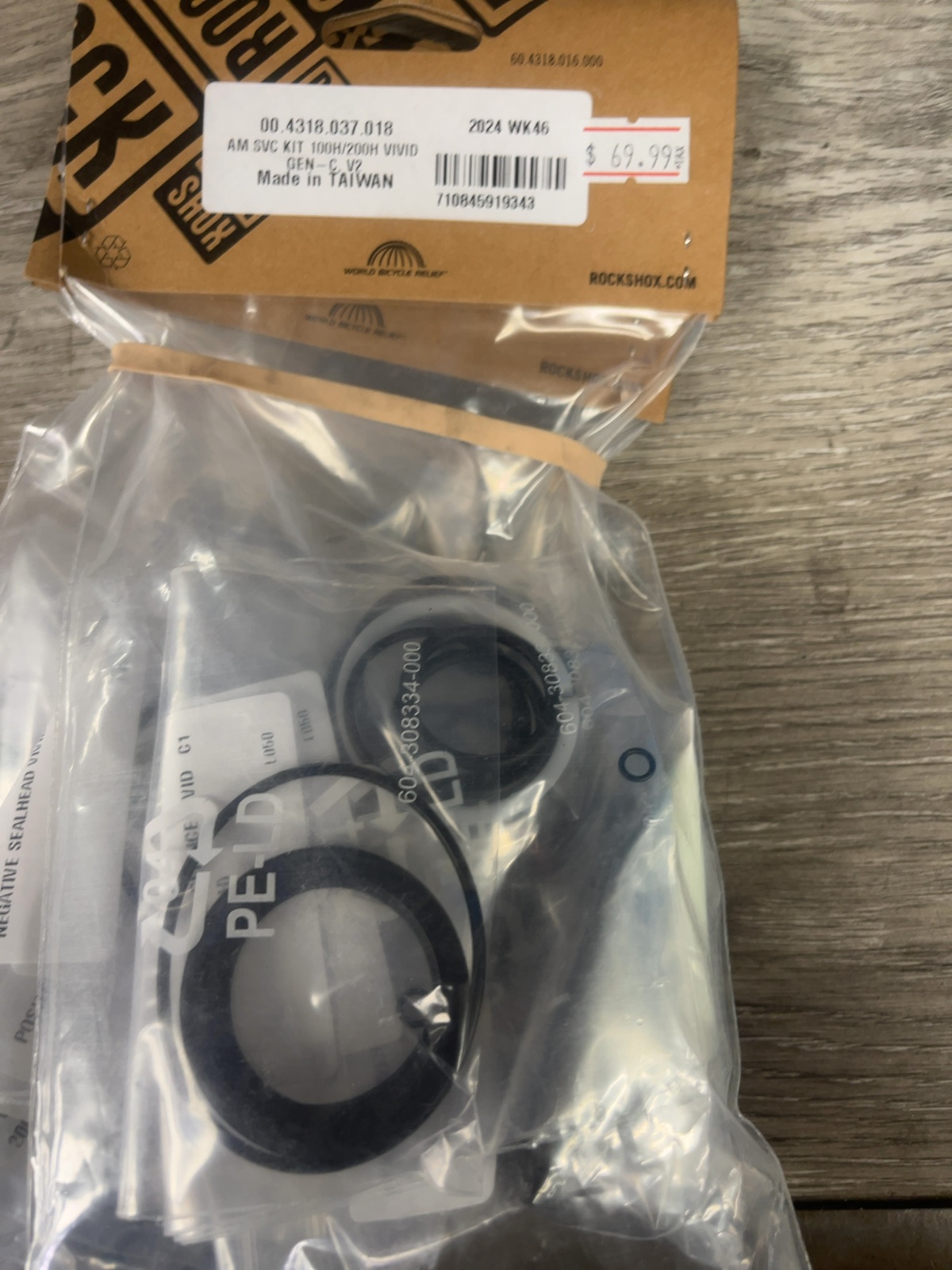 RockShox Vivid C1 Service Kit 200hr New