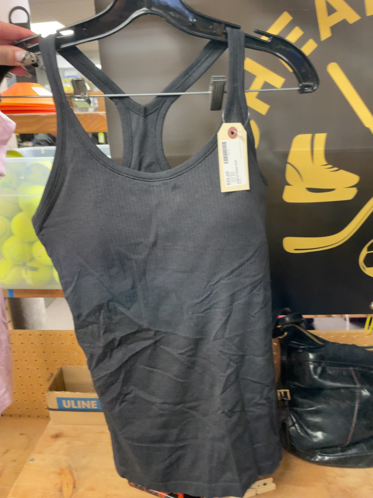 Lululemon Ebb to Street Tank Top Size 8 Black