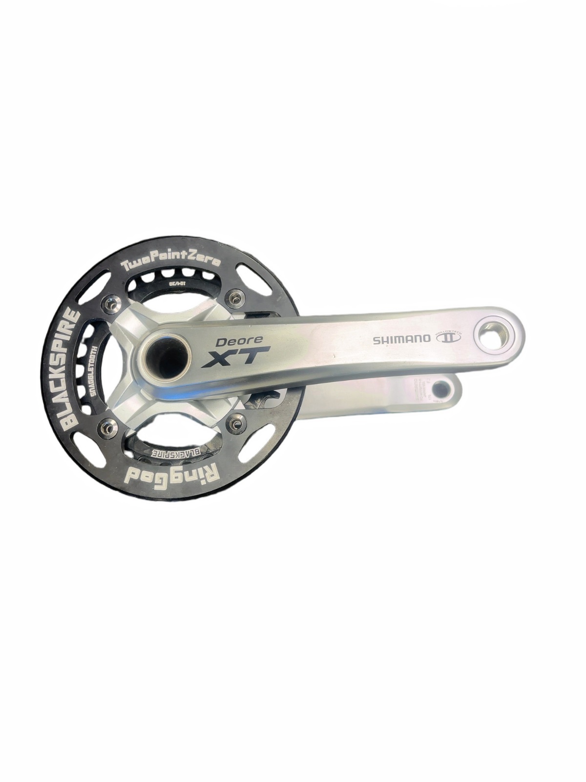Shimano Deore XT FC-M770 Crankset 175mm Blackspire Bashguard Good