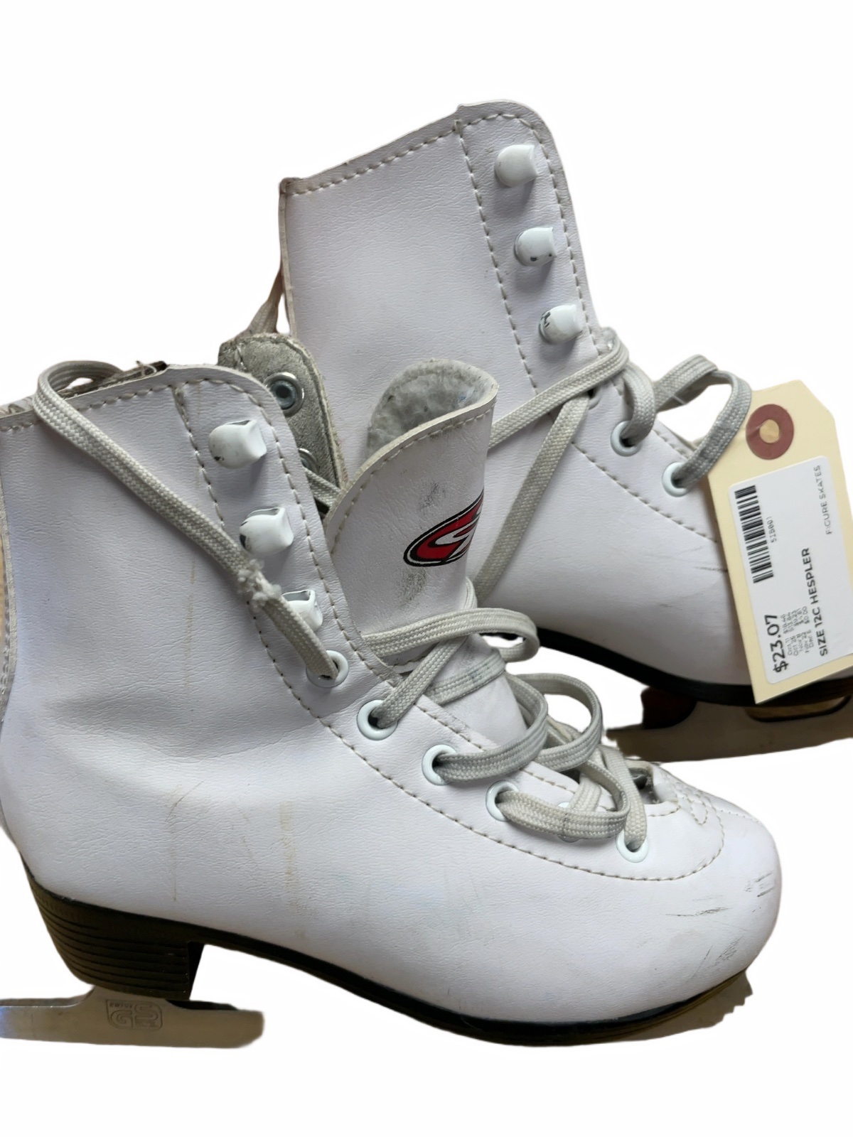 Hespeler Figure Skates Size 12C White