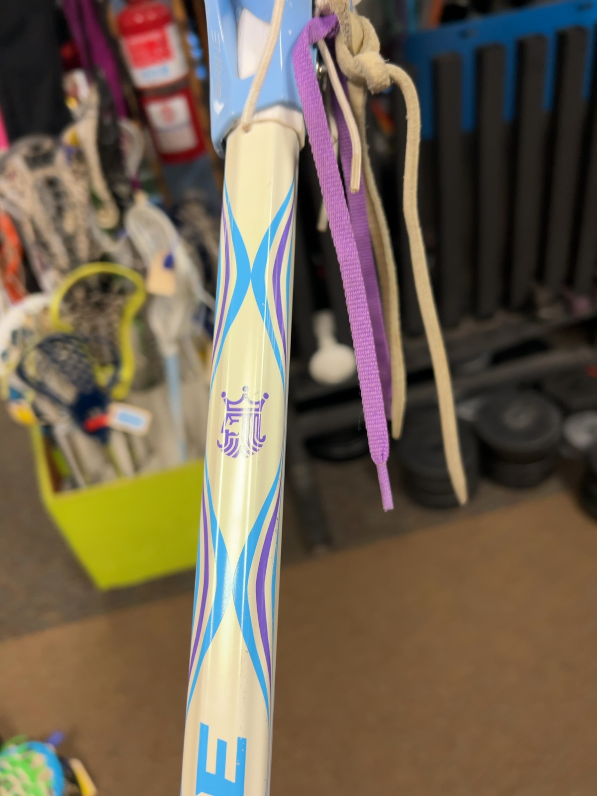 Brine Women's Complete Lacrosse Stick Blue / Purple / White Good