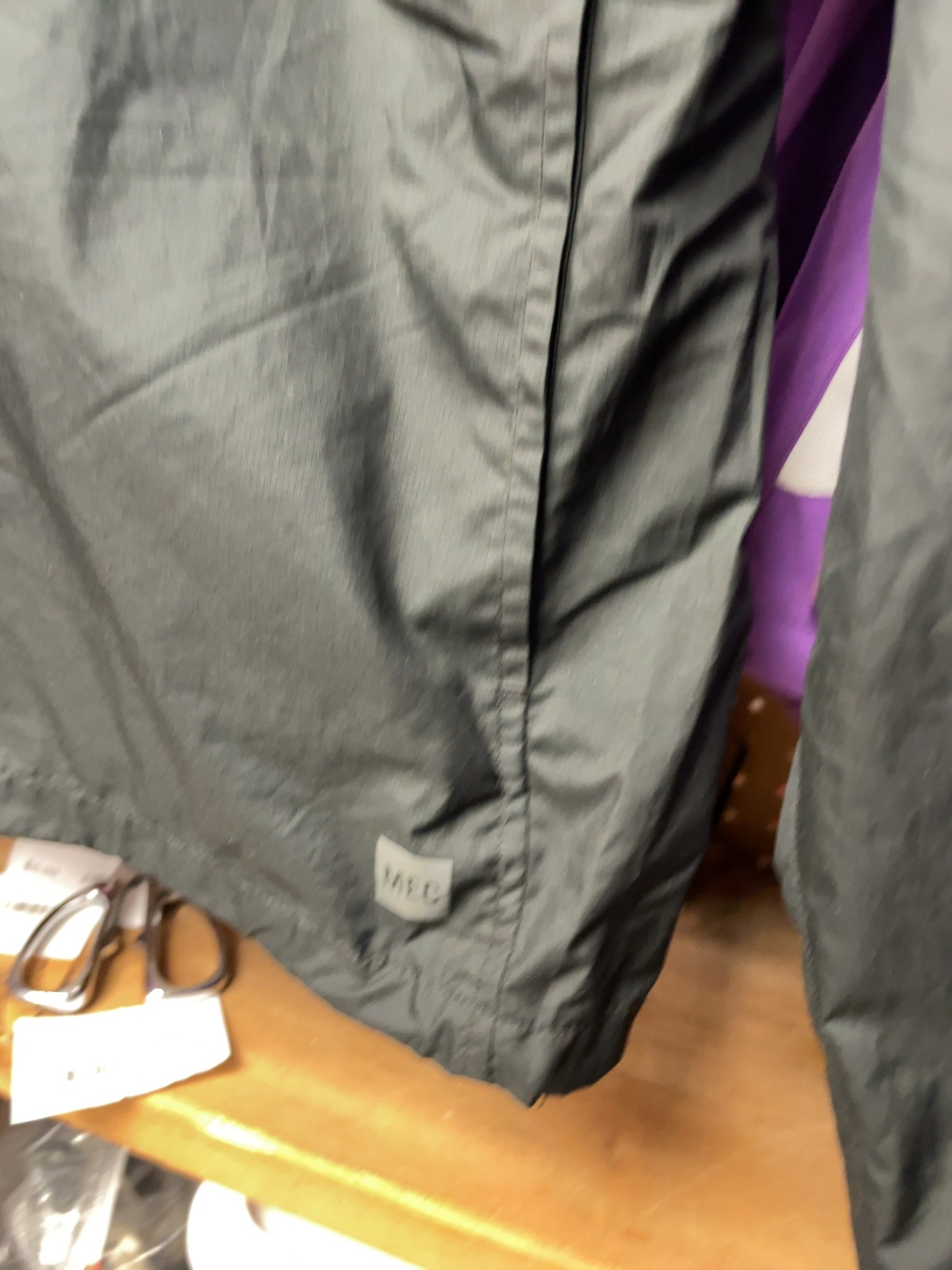 MEC Rain Jacket Size XS Black