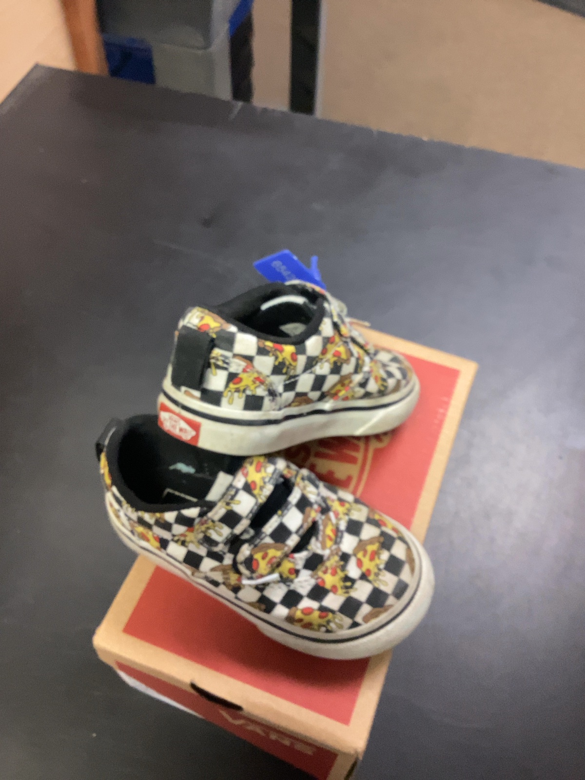 Vans Doheny V Pizza Checkerboard Toddler Shoes Size 6.0