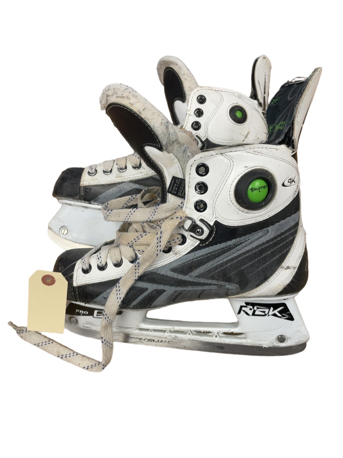 Reebok 9K The Pump Size 10 D Hockey Skates - image 1