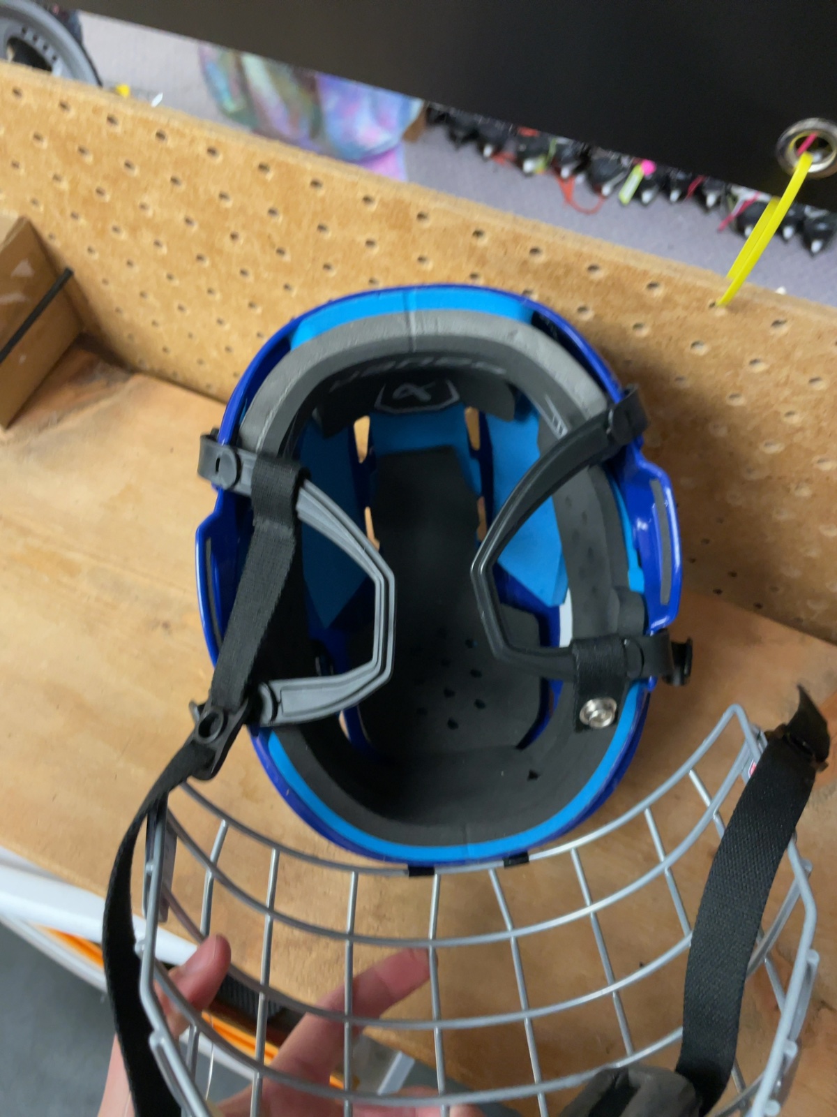 Bauer RE-AKT 55 Size S (52-57 cm) Hockey Helmet with Cage Blue