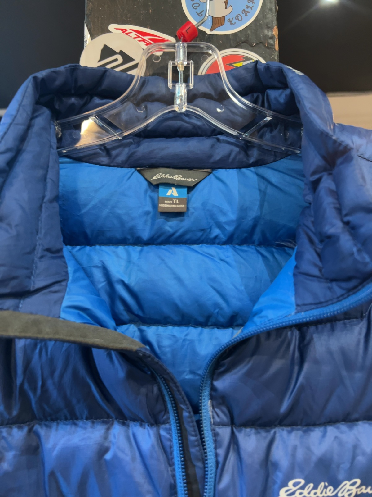Eddie Bauer First Ascent Down Vest Blue Good L