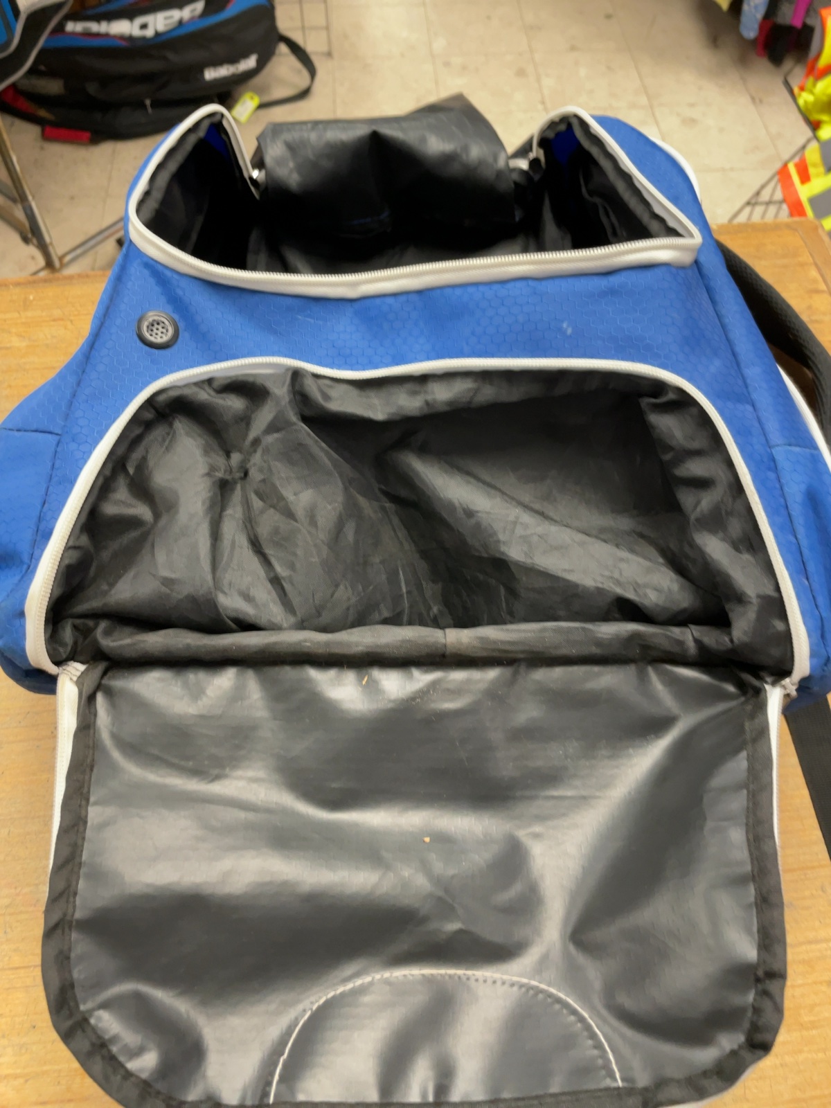 AIRTTUZ Baseball Backpack Blue / Black