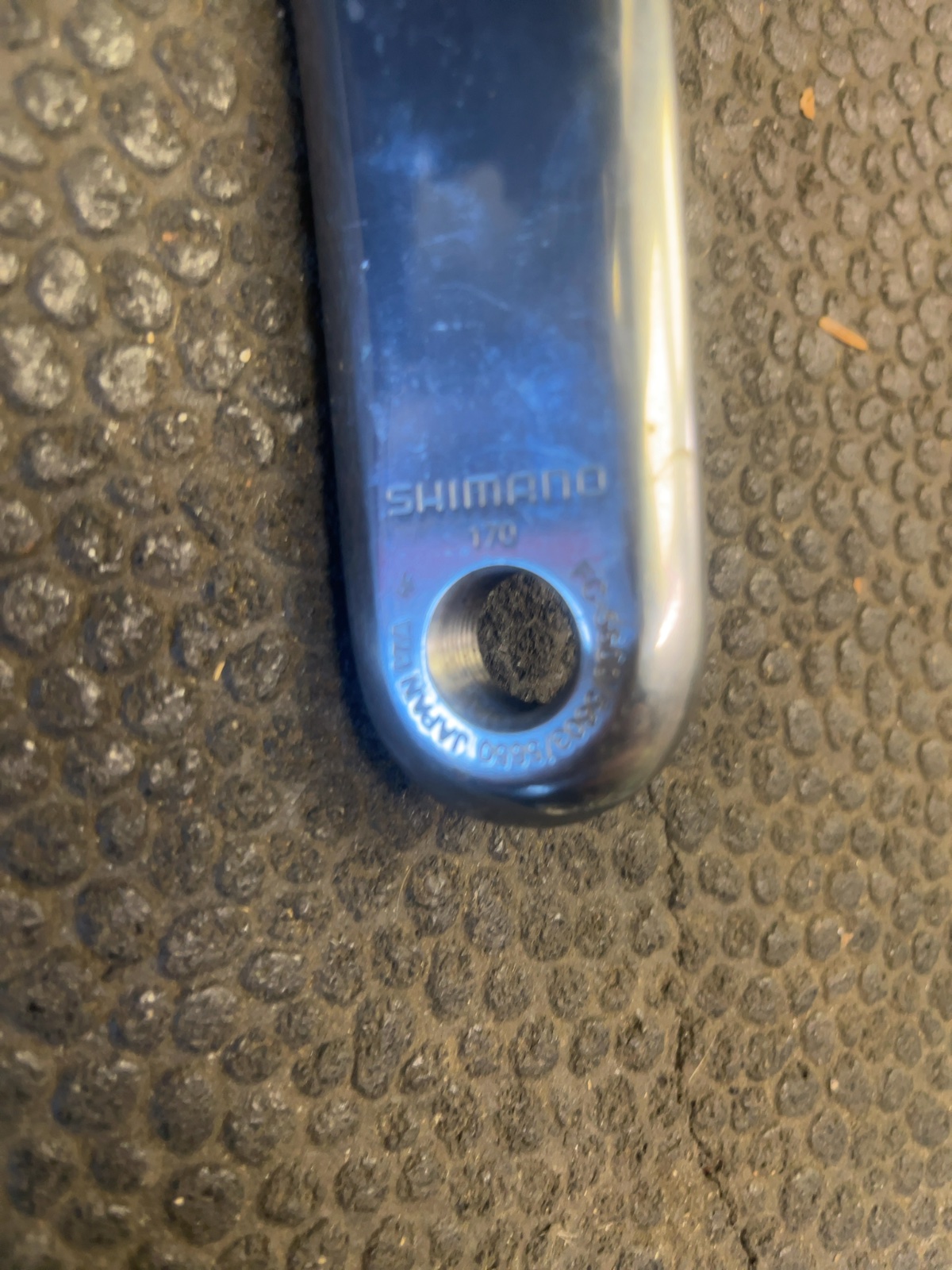 Shimano 105 Crankset 170mm Road Double Silver Good