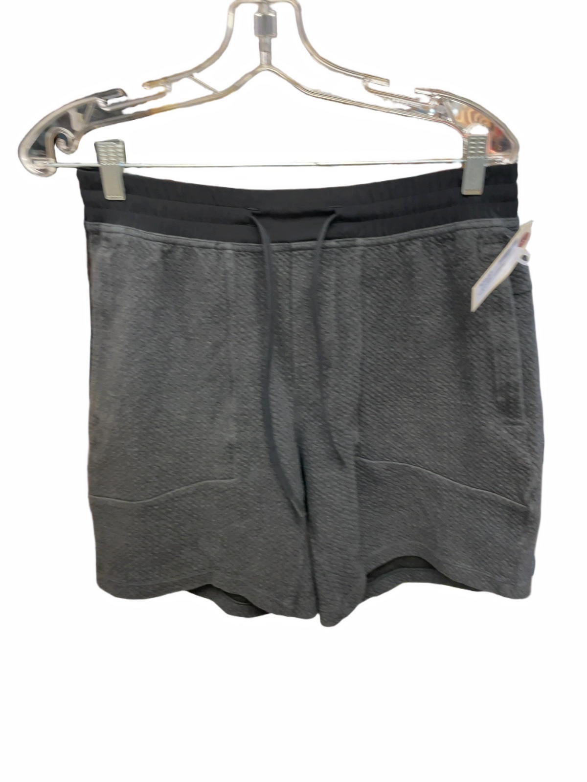 Lululemon Fleece Athletic Shorts Size L Grey/Black