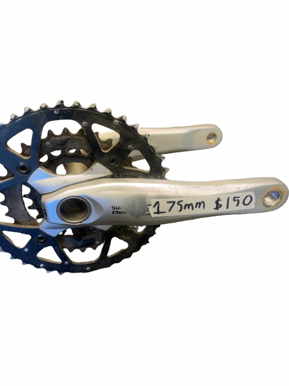 Shimano Deore XT FC-M760 Crankset 175mm Silver Good - image 1