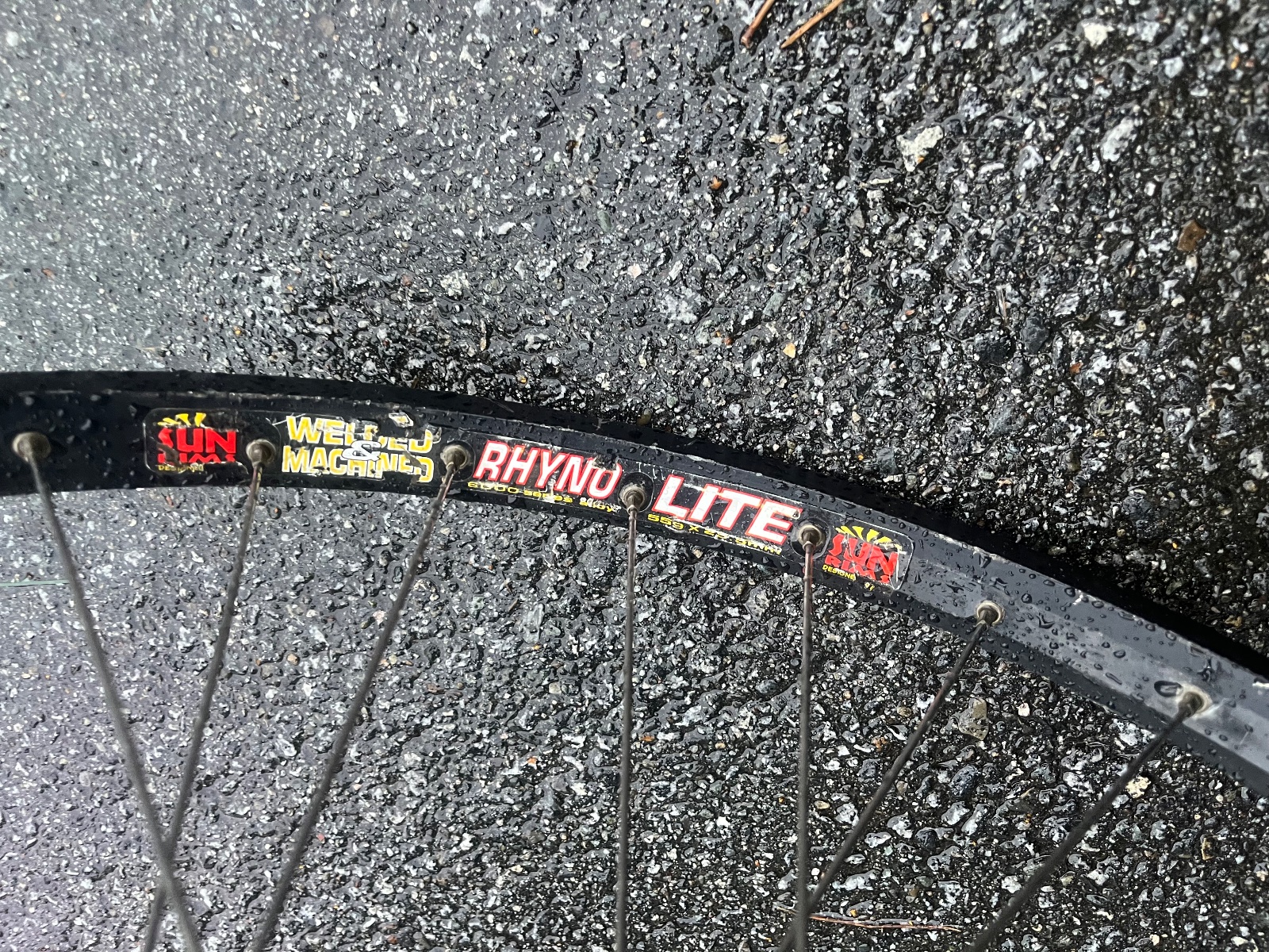 Sun Rims Rhyno Lite 26" Front Wheel 100 QR Rim Brake Good 20x110 TA