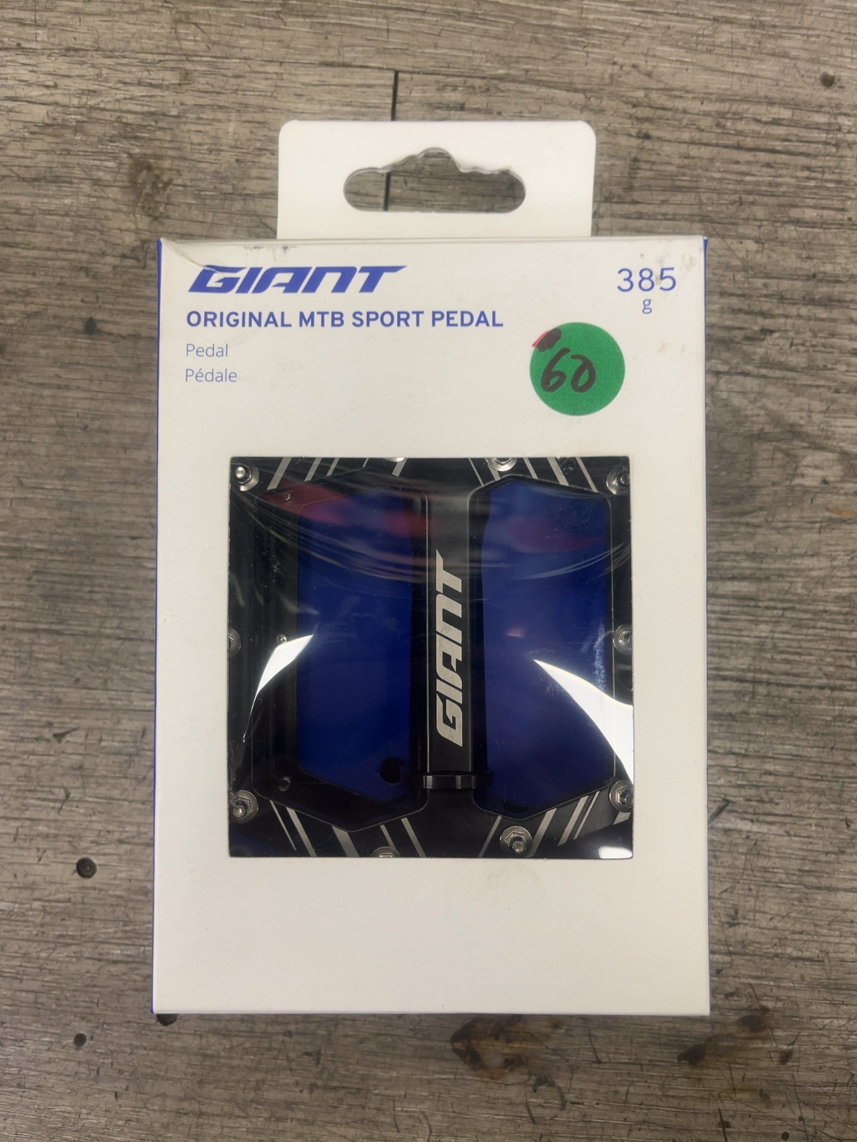 Giant Original MTB Sport Pedals Flat Black New in Box