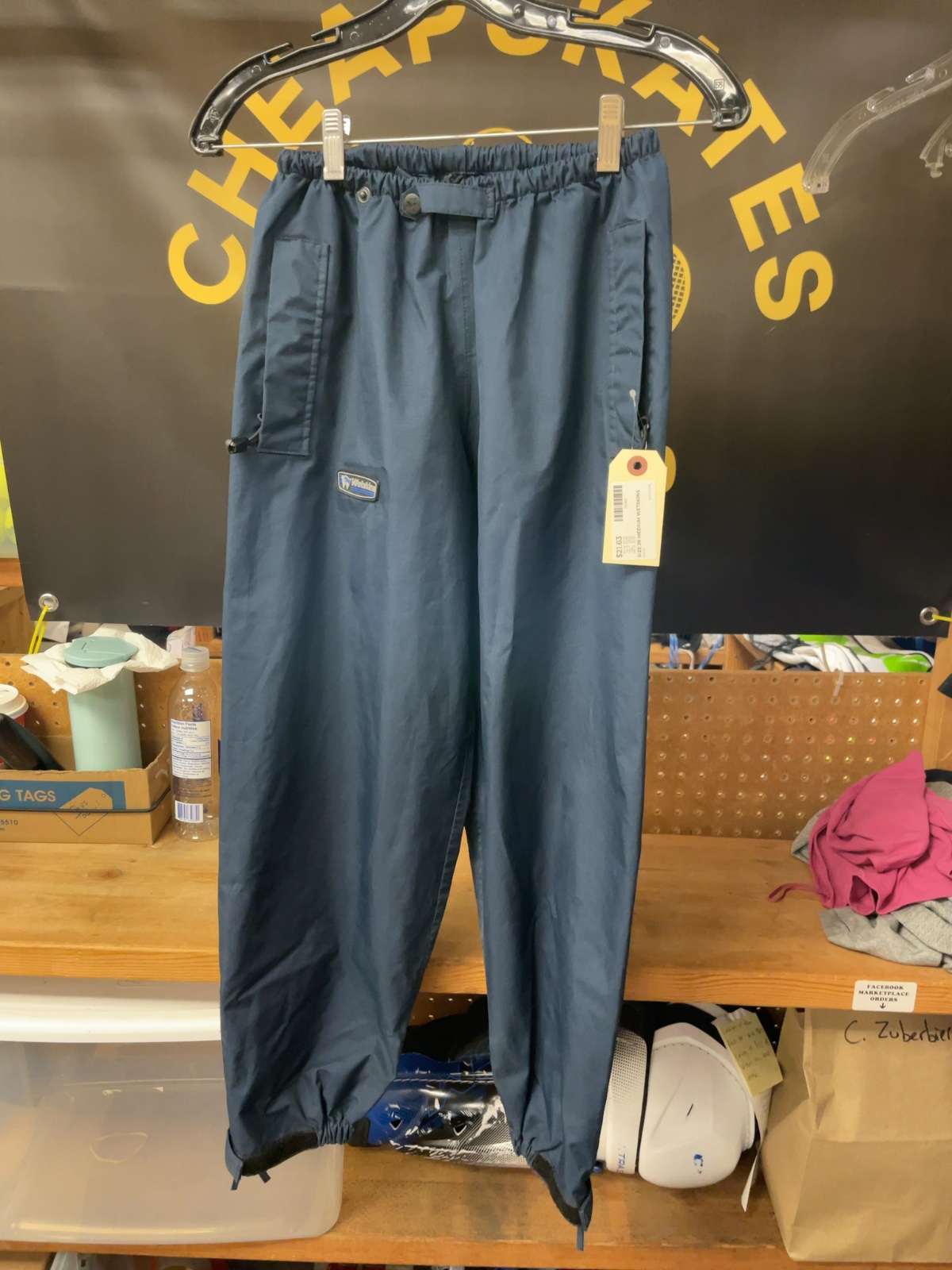 Wetskins Rain Pants Youth M Navy