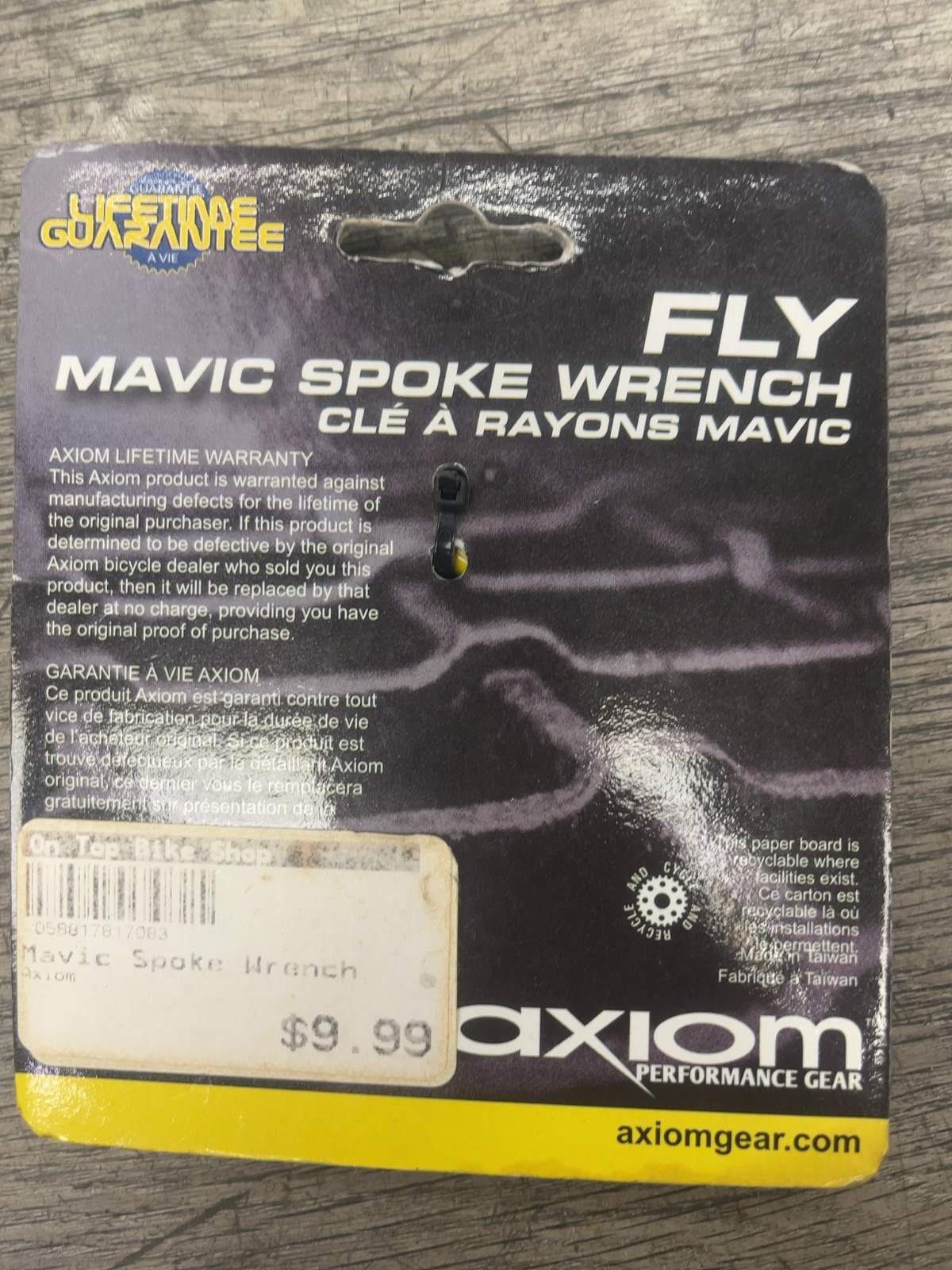 Axiom Fly Mavic Spoke Wrench Yellow New