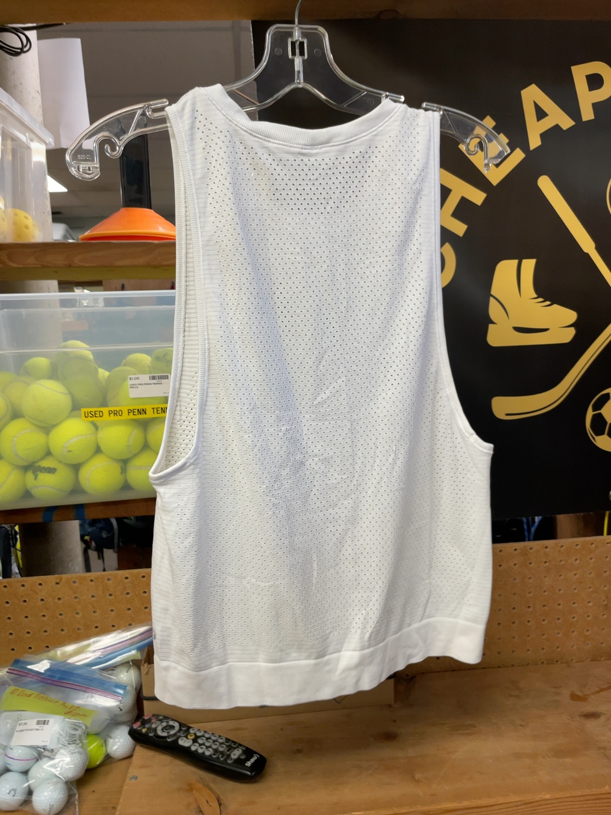 lululemon Mesh Racerback Tank Top Size 8 White