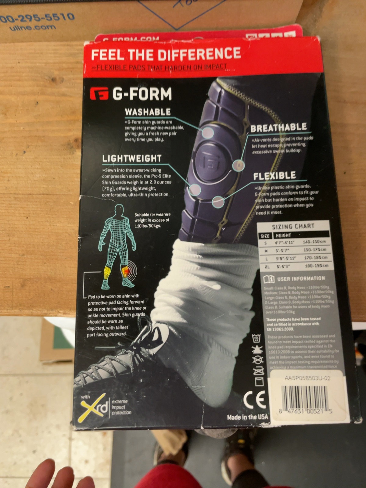 G-Form Pro-S Elite Shin Guards Size L