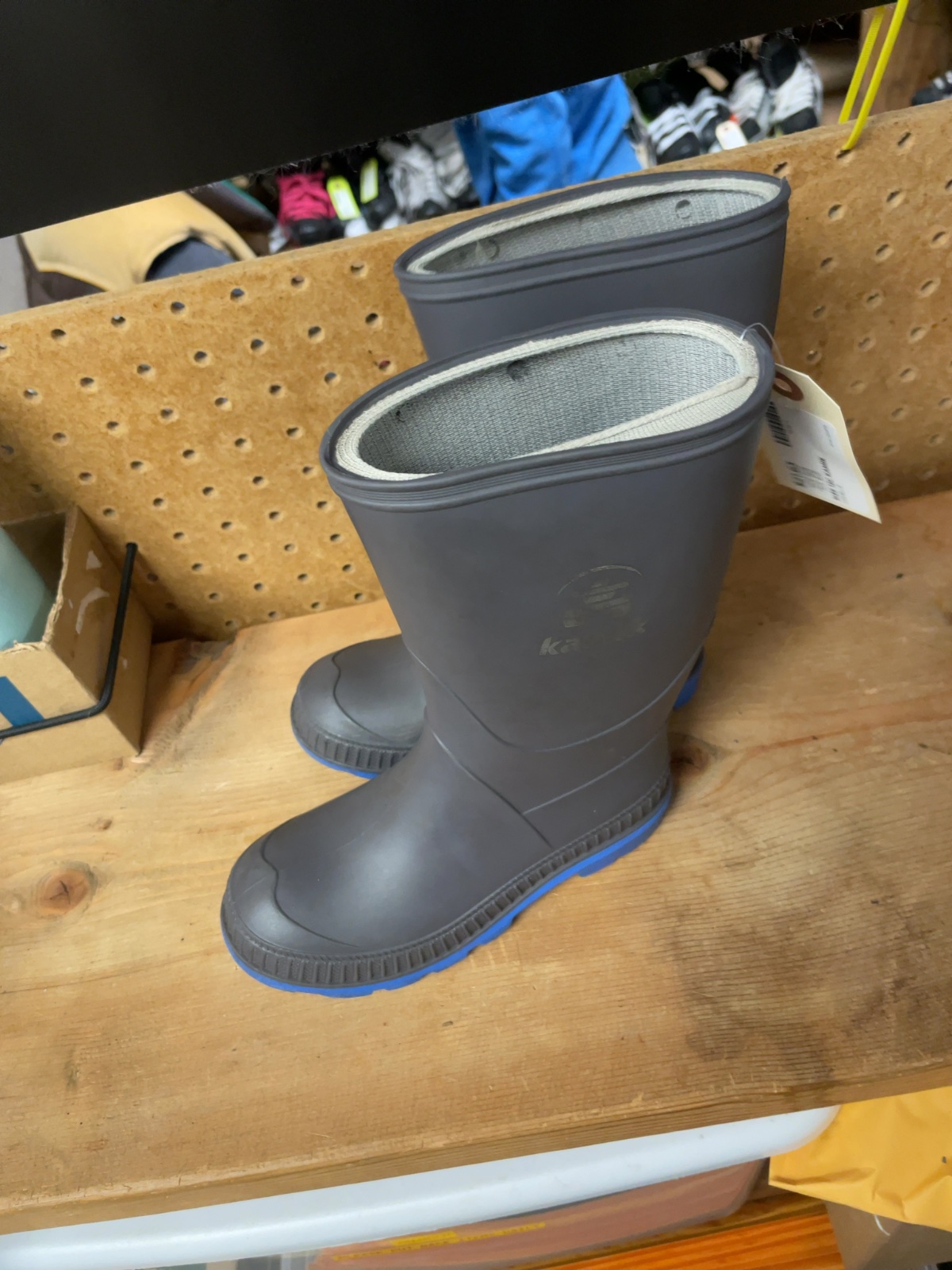 Kamik Rain Boots Size 12C Grey Blue