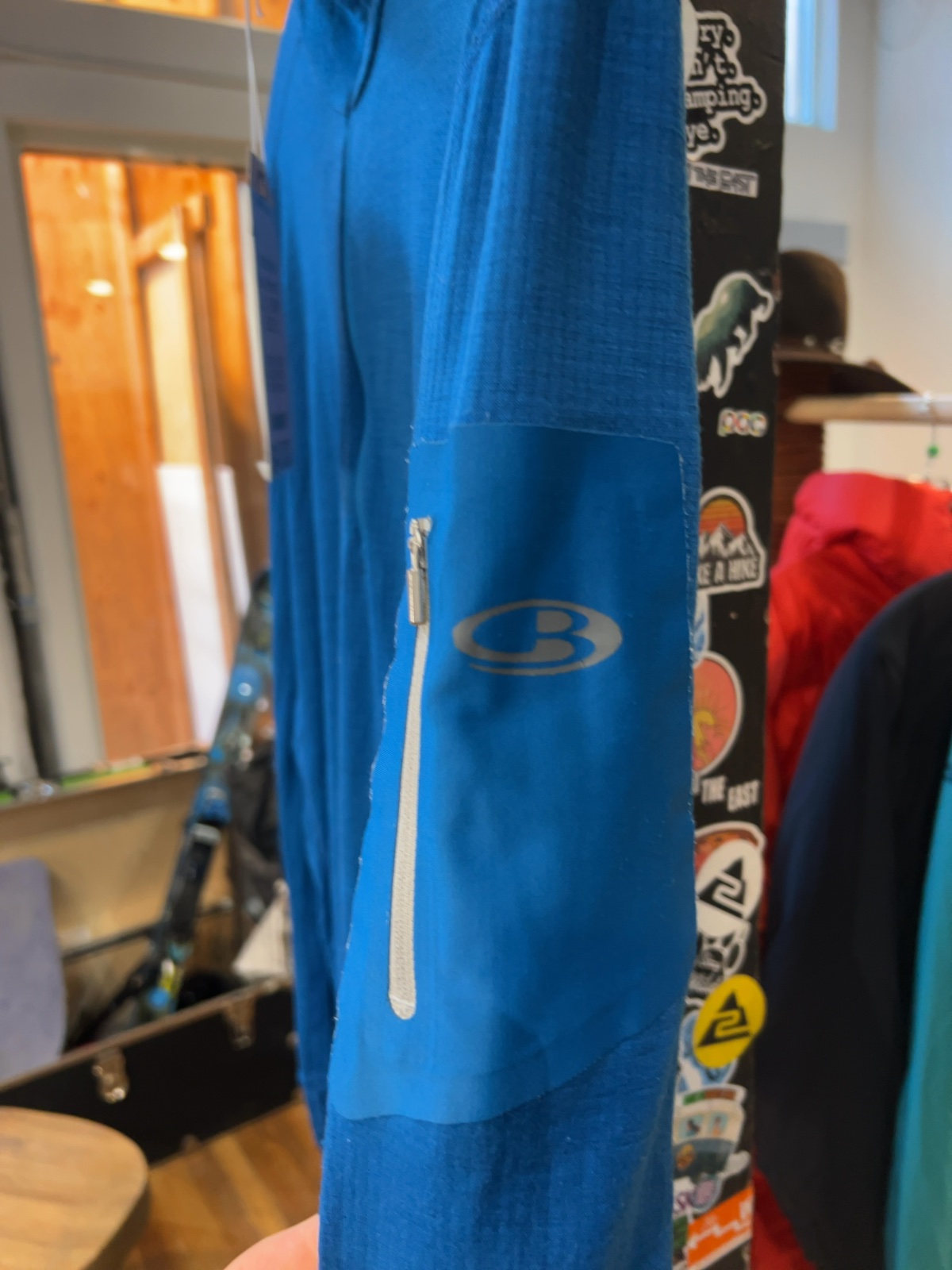 Icebreaker Oasis Merino 1/2 Zip Hoodie Blue Good L