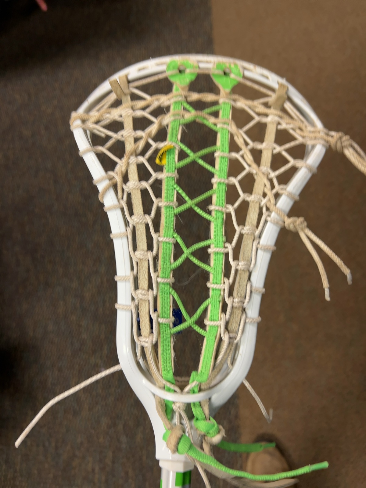Brine Allure Women's Complete Lacrosse Stick Good White/Green