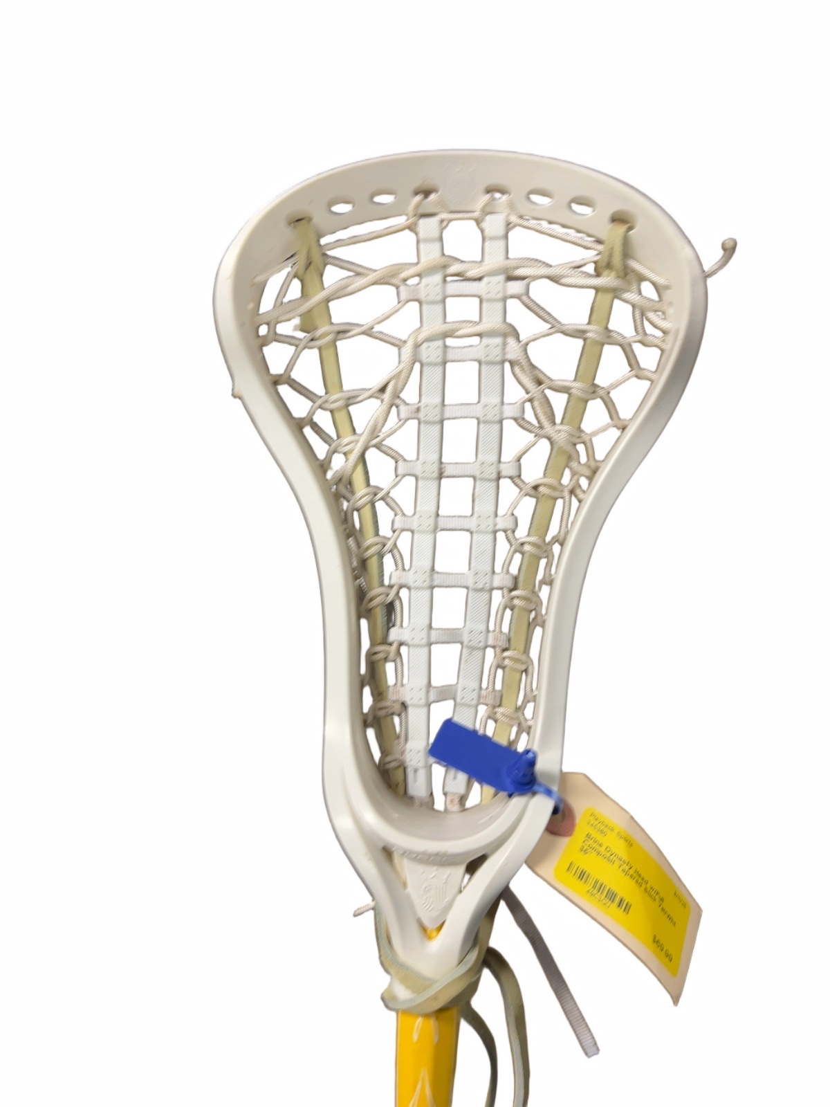 Brine Dynasty Head Full Composite Lacrosse Stick Yellow / White 35"