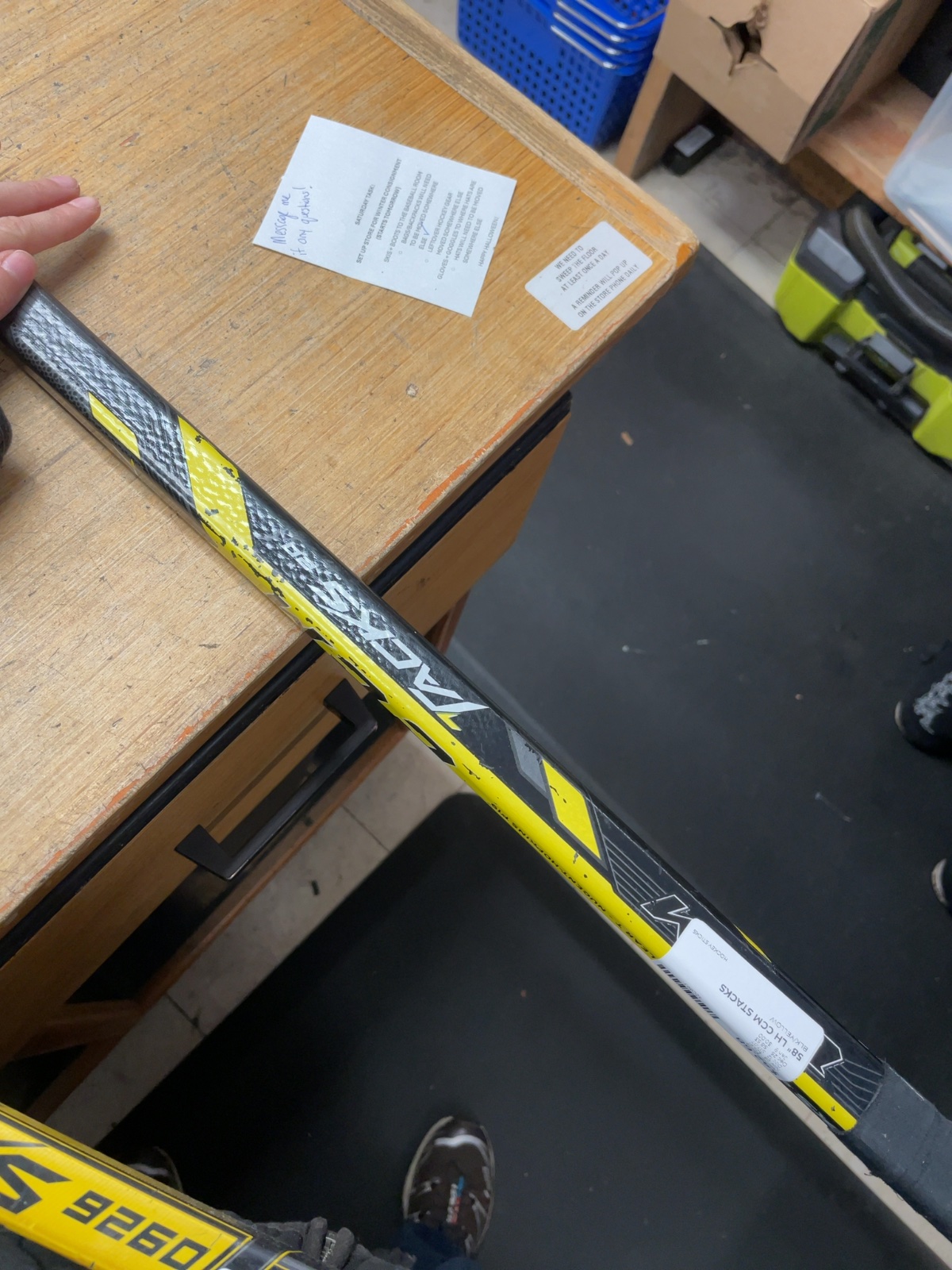 CCM Super Tacks 58" 50 Flex P19 LH Ice Hockey Stick