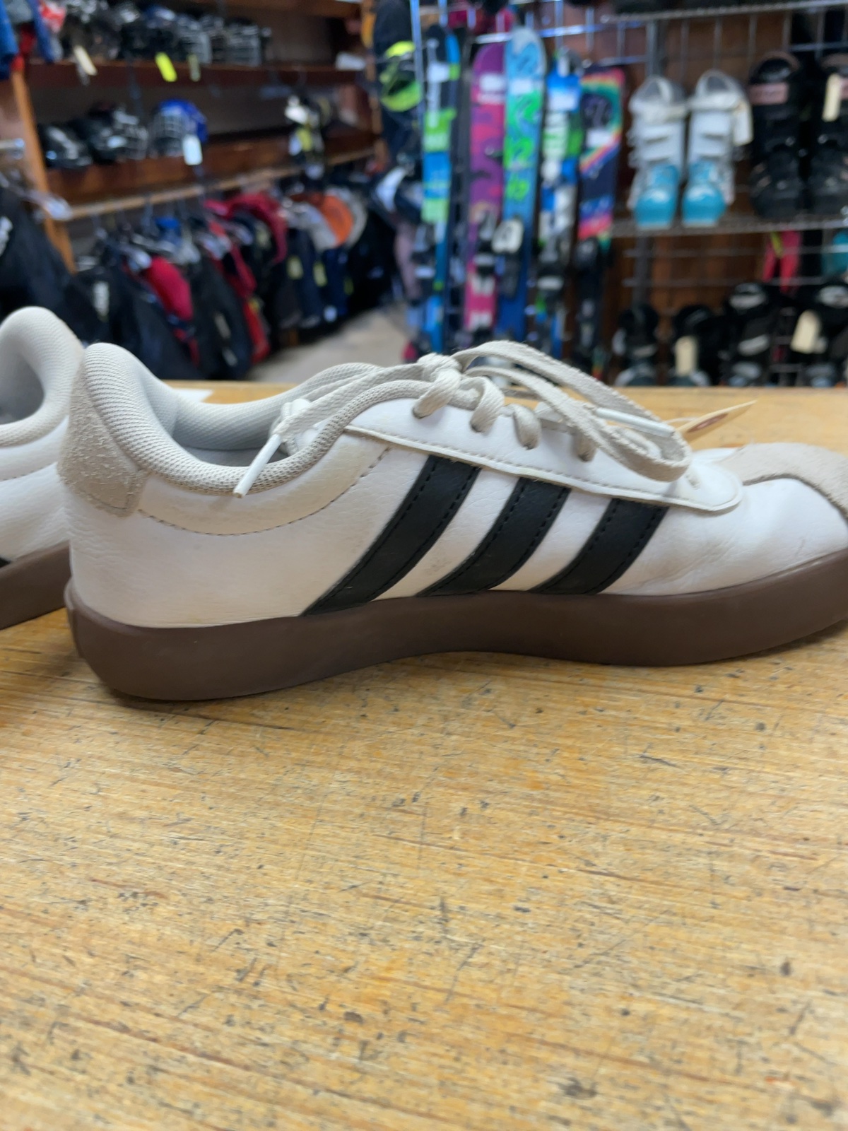 adidas VL Court 3.0 Size 3.5 Sneakers White/Black