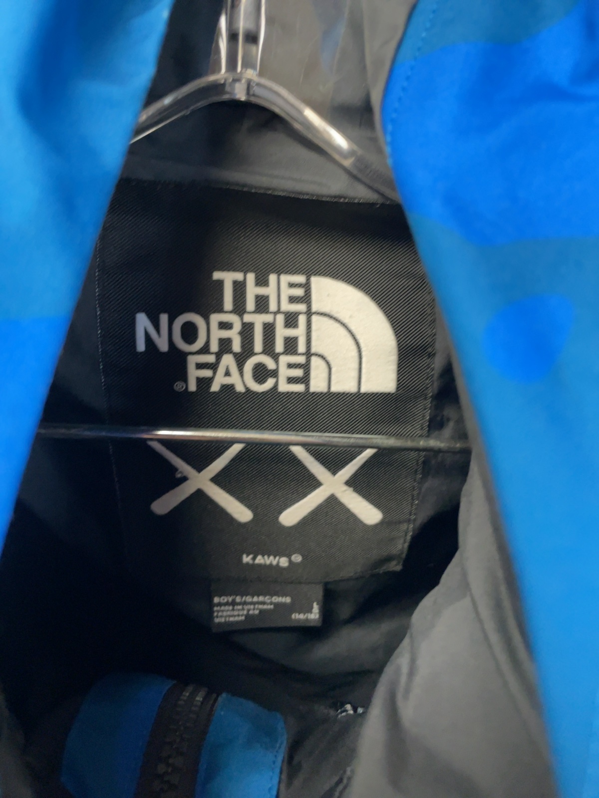 The North Face x KAWS Boy's Size L (14/16) DryVent Rain Jacket