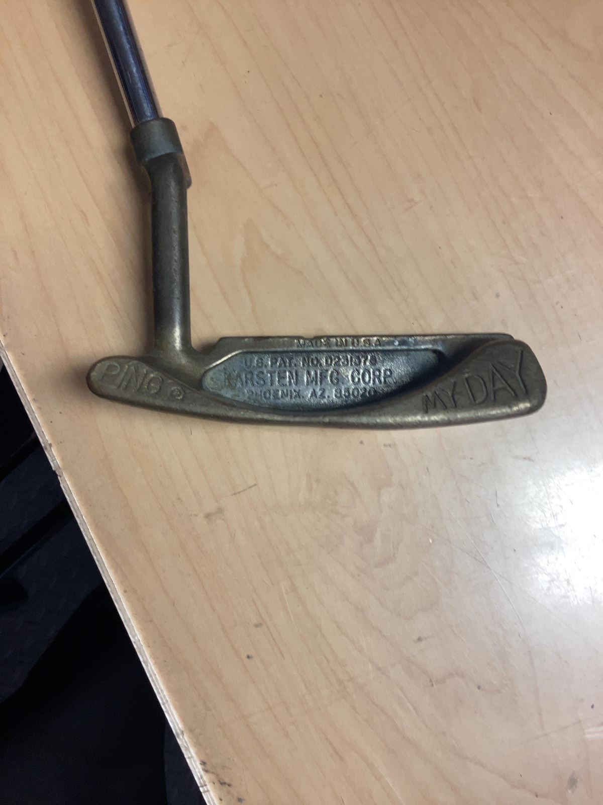Ping My Day Bronze Putter Steel Shaft RH Good - image 1
