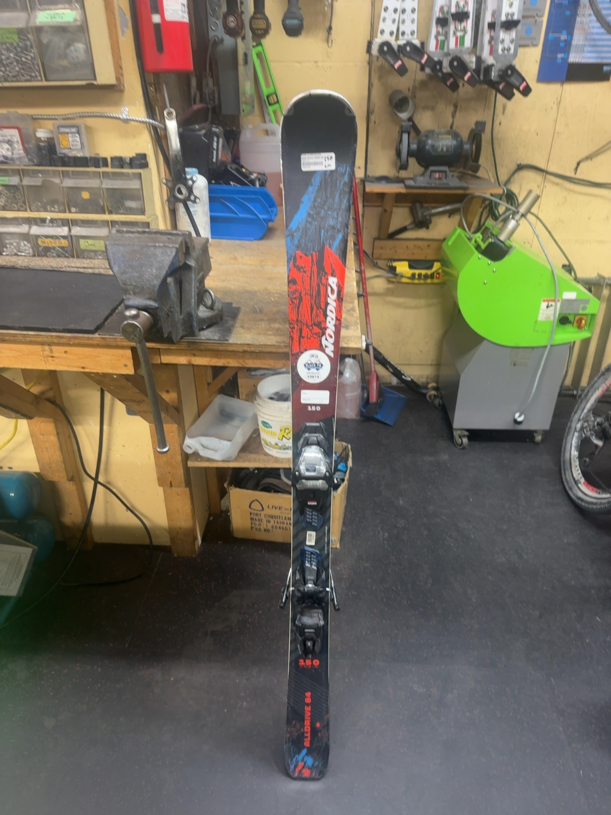 Nordica Alldrive 84 Skis with Bindings - 150 cm-freshly waxed and tuned