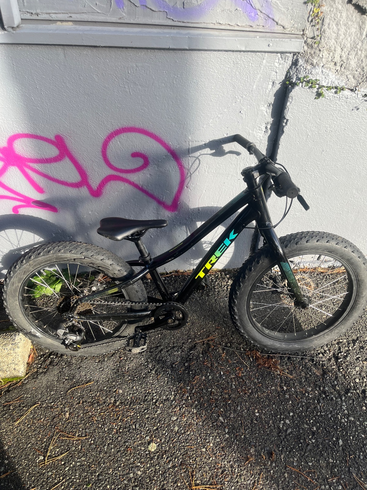 Trek Roscoe 20 Kids Fat Bike Rigid Mechanical Disc Black Good