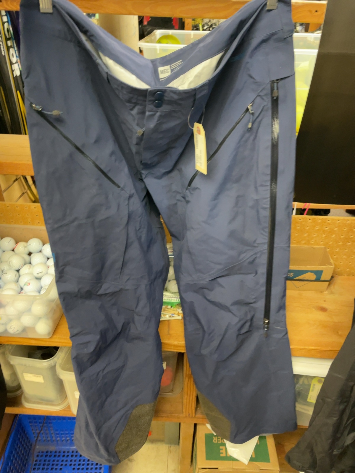 MEC Rain Pants Size Large Blue