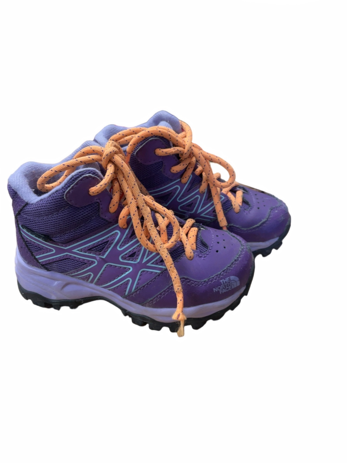 The North Face Kids Hiking Boots Size 10C Purple Orange