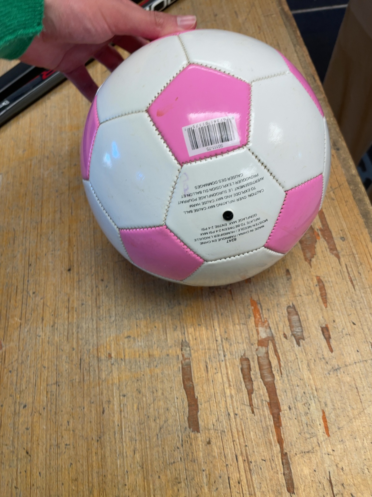 Tektonic Sports Size 5 Soccer Ball White / Pink