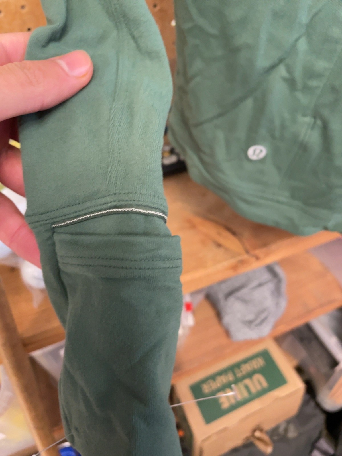 Lululemon Women's Long Sleeve Top Size 12 Green