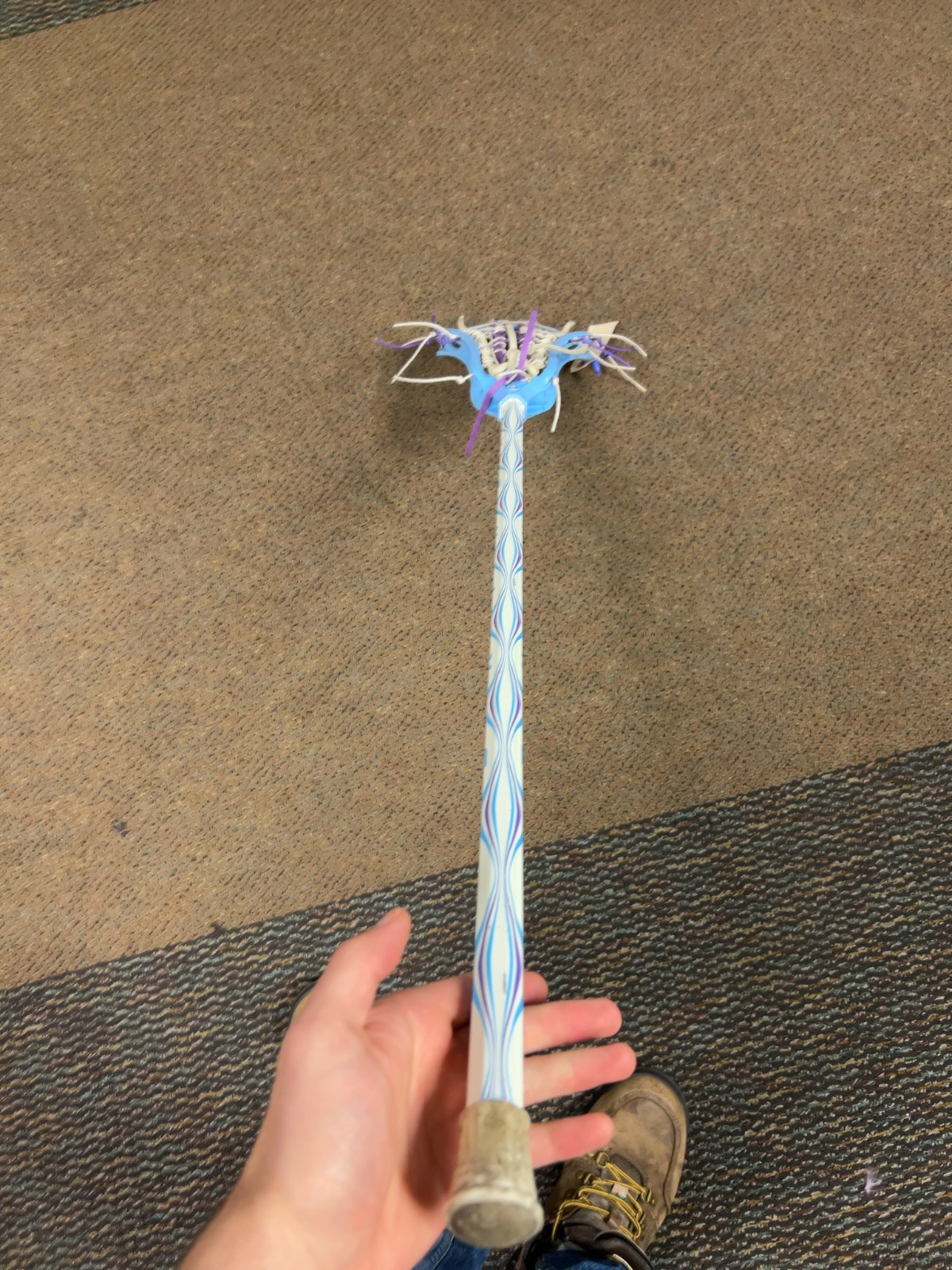 Brine Women's Complete Lacrosse Stick Blue / Purple / White Good